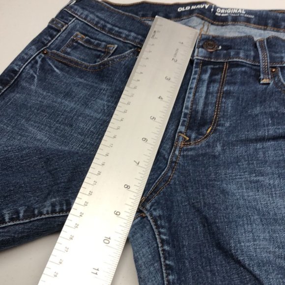 LIKE NEW OLD NAVY ORIGINAL MID-RISE SLIM STRAIGHT JEANS 4/27x29 ⭐ - Picture 9 of 10